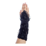 Guantes De Encaje Negro Cortos Disfraz Para Fiesta