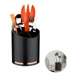 Escorredor Porta Talheres Utensílios Cozinha Pia Preto Rose