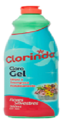 Cloro Gel Clorinda Flores Silvestre 900ml  (4uni)super