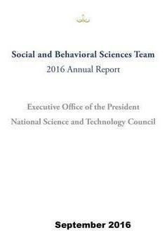Social And Behavioral Sciences Team : 2016 Annual Report ...
