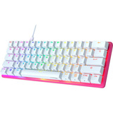 Teclado Gamer Hyperx Alloy Origins60 Us Hx Rosa Switch Red 2