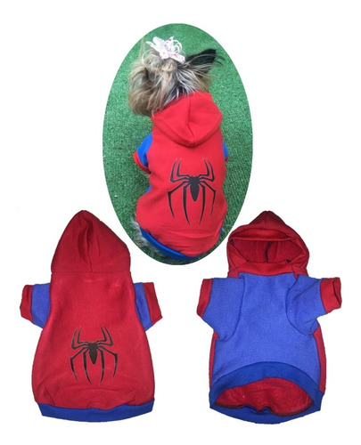 Sudadera Ropa Para Mascota Perro O Gato Modelo Spiderman