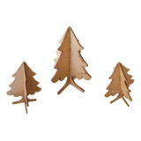 Árbol Navideño 3d Sencillo Mdf 3mm 45pz 