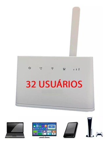 Modem Roteador 3g 4g Huawei Cpe B310-518 Para Chip E Rural Cor Branco