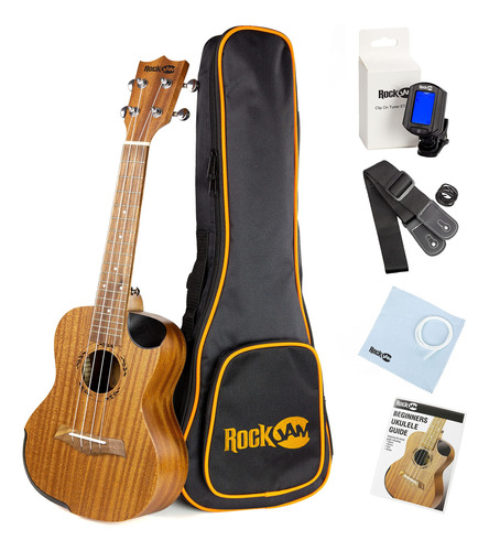 Rockjam Kit De Ukelele Soprano Premium Con Afinador, Bolsa D