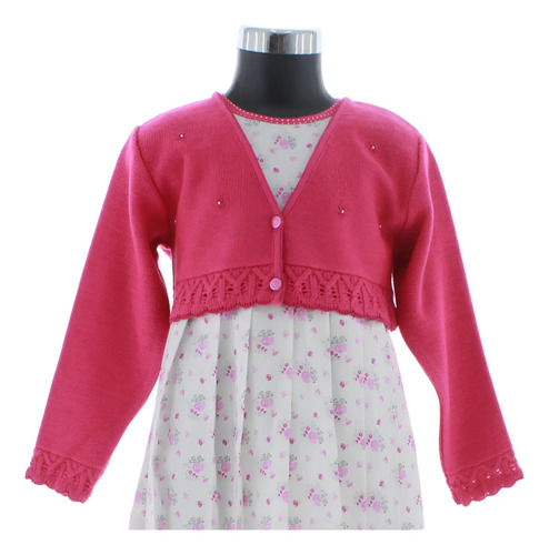 Sueter Niña Bolero Tejido Rosa 3122 1 A 16 Años