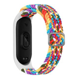 Kit Pulseira Trançada Relogio Xiaomi Mi Band 7+pelicula