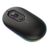 Mouse Inalámbrico Bluetooth De Modo Dual, Silencioso Y Recar