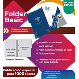 1000 Folder Mod Basico Impresion Personalizada Cara Exterior