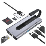 Hub Usb C Puertos Ubs Usb C Hdmi Lector Sd Ethernet