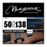 Encordado Magma Bajo 5 Cuerdas S.steel 50-138 Heavy Be205s