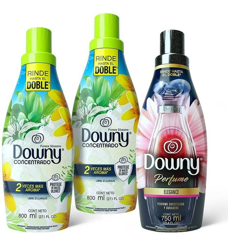 Downy Suavizante Pureza Silvestre Y Elegance Pack 2350ml