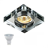 21 Spot De Cristal Embutir Espelhado Dicroica Ac593 + Led