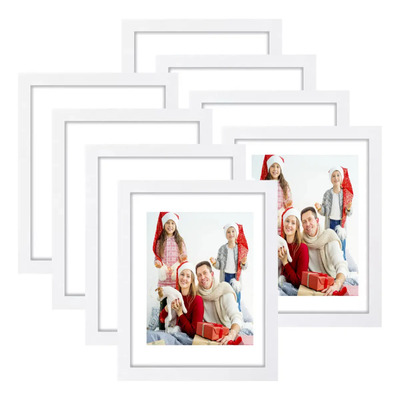 Marcos De Fotos Decorativos De 8 (diez Pulgadas 8*10) Color Blanco 8 Marcos De Fotos | MercadoLibre