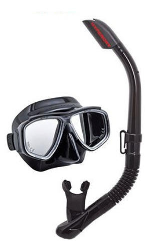 Kit Equipo Mascara + Snorkel Profesional Tusa Splendive