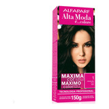 Kit Tintura Alfaparf  Alta Moda É Colore Pigmentos Micronizados Concentrados Tom 1 Preto Para Cabelo