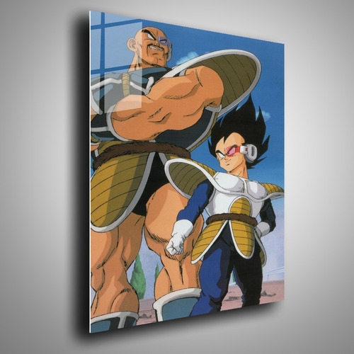 Cuadro Metalico Vegeta Y Nappa Dragon Ball Z Arte 40x60cm