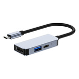 , Adaptador Usb Pd De 3 Puertos Tipo C A Hdmi Compatible ,