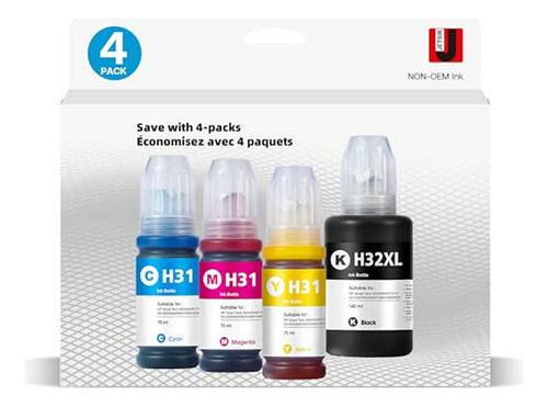 Kit De Recarga De Tinta 31 32xl Compatible Con Impresoras Hp