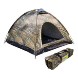 Carpa Camping Camuflada Para 2 A 3 Personas