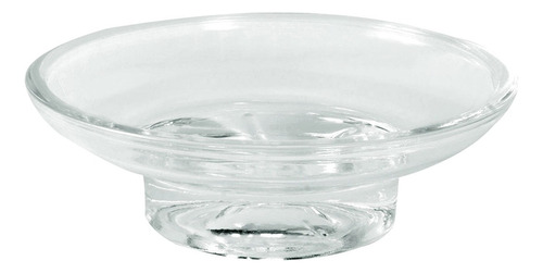 Porta Jabon Plato De Vidrio Transparente Jabonera De 11cm