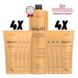 Kit Trivitt 4 Unid. Condicionador + 4 Leave-in + Shampoo 1l
