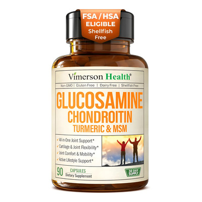 Glucosamina, Msm Alivio Al Dolor De Articulaciones 90 Cáps | MercadoLibre