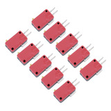 10pcs Vermelho 3pins Botão Micro Interruptor Substituição Pa