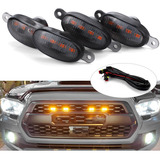 Kit Luces Parrilla Led Ámbar Universal Automotriz 12v