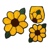 Jogo De Tapetes Para Banheiro Flores Em Amarelo - Frufru