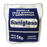 Masilla Para Vidrios Y Sanitarios Saniglass 1 Kilo