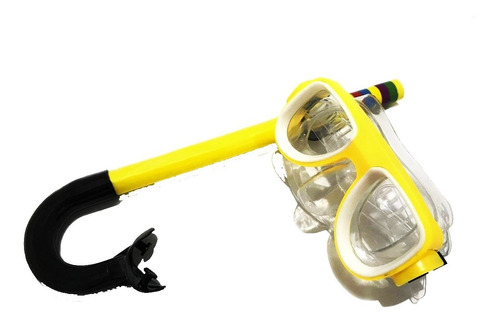 Kit Máscara De Mergulho E Snorkel Infantil Natação Piscina