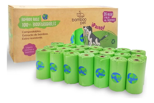 Bolsas Compostables De Popo Para Perro 315 Piezas