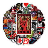 Set Stickers Calcomonias Rock And Roll Bandas Musicales