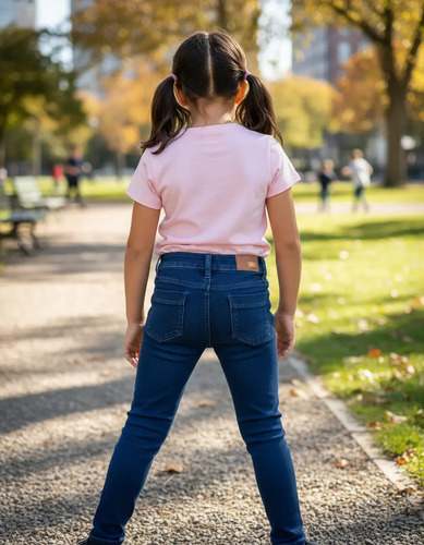 Pantalón Lidenskab Entubado Niña Mezclilla