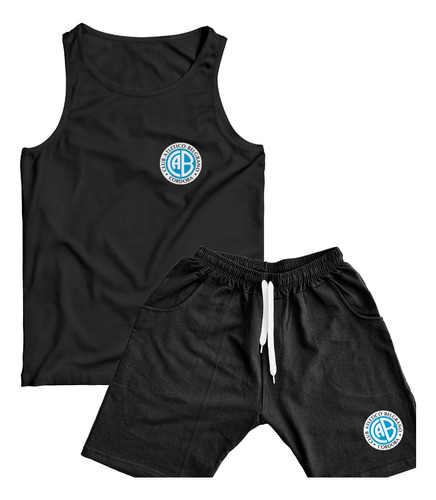 Conjunto Futbol Argentino Musculosa Short Algodon 