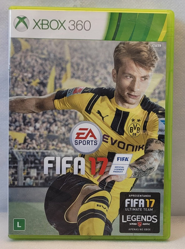 Jogo Fifa 17 Original Xbox 360 Futebol Mídia Física