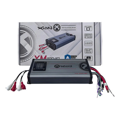 Xion Xm 200.4d Ampli Clase D 400wx4canal 2 Ohm Waterprof Gris | Envío gratis
