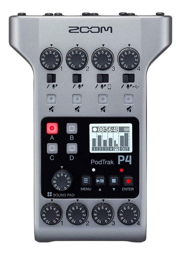 Consola Para Podcast Zoom Podtrak P4, Garantia / Abregoaudio