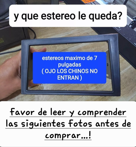 Base Frente Estereo Doble 2 Din Corsa Años Del 2002 Al 2009