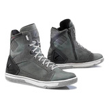 Botas Para Moto Forma Hyper Dry Gris/bco Tenis Sneakers