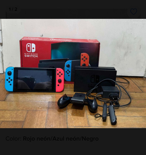 Nintendo Switch 32gb Standard + Funda + Juego + Sdpoco Uso. 