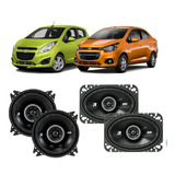 Paquete De 4 Bocinas Para Spark Matiz Beat Kicker 4  Y 4x6 