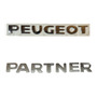 Insignia Emblema Partner 2010/18 Peugeot Letra X Letra Crom. Peugeot Partner