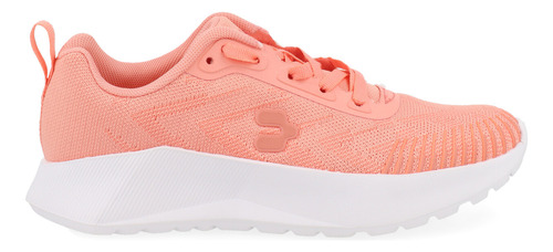 Tenis Urbano Charly Color Coral Con Agujetas Para Mujer