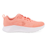 Tenis Urbano Charly Color Coral Con Agujetas Para Mujer