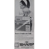 Cartel Retro Antiguo Radios Sharp Fv-1700 1965 /316