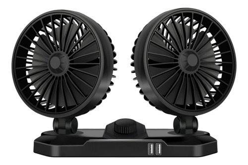 Ventilador De Coche De Doble Cabezal De 24 V Con Carga Usb P