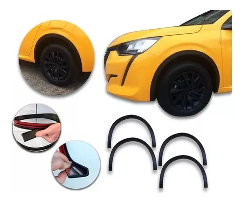 Peugeot 208 Fenders Pasarueda Guarda Barro Tunnig Kenny