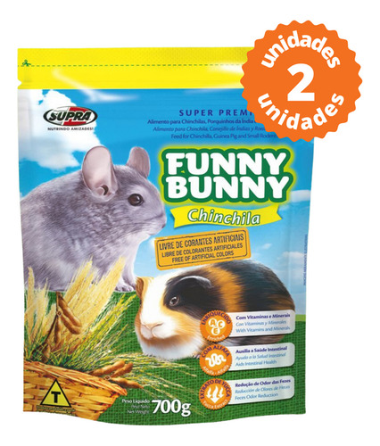 Ração Porquinho-da-india, Hamster Funny Bunny Chinchila 700g